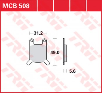 Bremsbelag TRW vorne Puch     alle Modelle     86-  MCB508