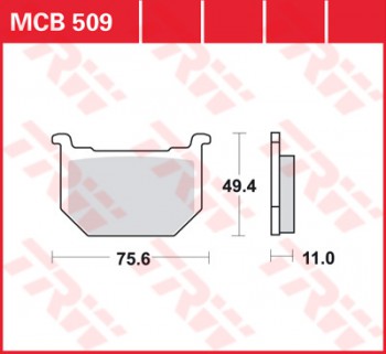 Bremsbelag TRW vorne für Suzuki GSX 400 E, L, S   GS40X 80-81  MCB509