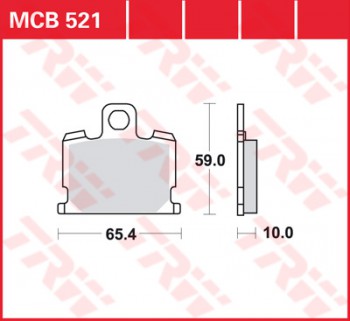 Bremsbelag TRW vorne Yamaha XV 1000 SE   23W 83-85  MCB521