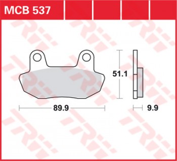 Bremsbelag TRW vorne für Honda CB 750 C   RC06 82-  MCB537