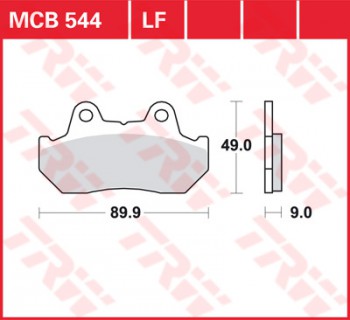 Bremsbelag TRW vorne für Honda NSR 400 R   NC19 85-  MCB544