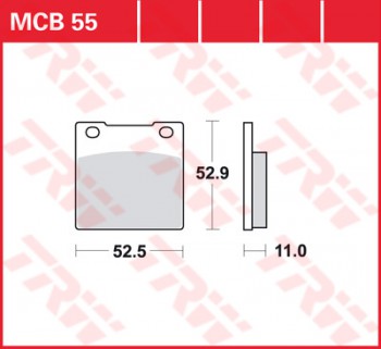 Bremsbelag TRW vorne für Honda CB 650 C   RC05 80-  MCB55