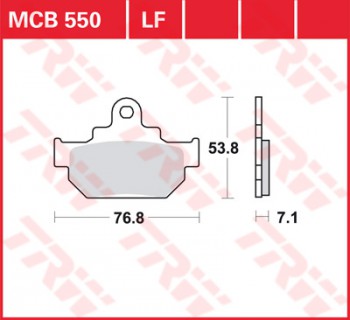 Bremsbelag TRW vorne für Suzuki RM 125       85-86  MCB550