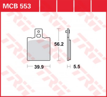 Bremsbelag TRW vorne für KTM   50 GXE        MCB553
