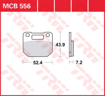 Bremsbelag TRW vorne für Suzuki RG 80 Gamma   NC11A 88-96  MCB556