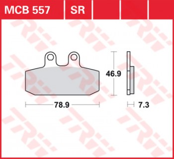 Bremsbelag TRW vorne Sachs ZX 125 Enduro   660 99-  MCB557