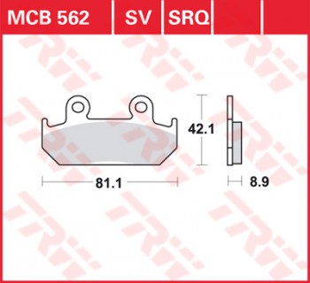 Bremsbelag TRW vorne für Honda XRV 750 Afrika Twin   RD04 90-92  MCB562SV