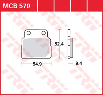 Bremsbelag TRW vorne für Honda CB 450 N   PC14 86-  MCB570