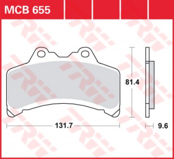 Bremsbelag TRW vorne Yamaha GTS 1000 A   4BH 93-00  MCB655