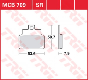 Bremsbelag TRW vorne für Aprilia   100 Scarabeo 4T     03-09  MCB709