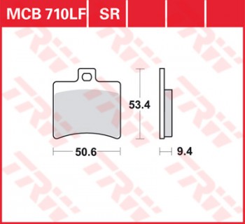 Bremsbelag TRW hinten  Beta   50 Eikon   99-06   MCB710EC