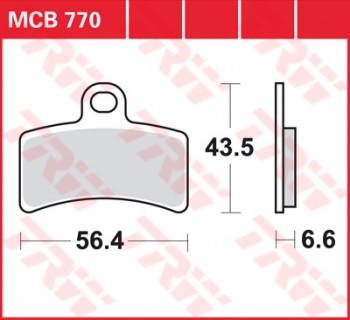 Bremsbelag TRW vorne für Gas Gas MC 65       05-  MCB770