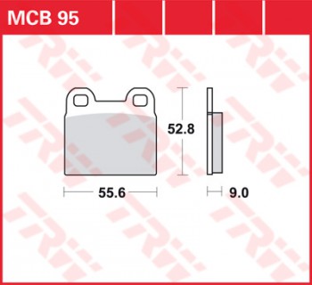 Bremsbelag TRW vorne für BMW R45 450     248 78-80  MCB95