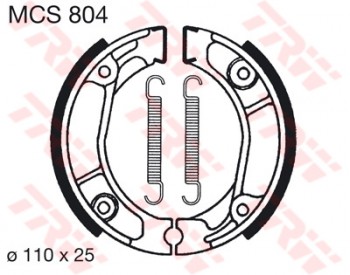 Bremsbelag TRW vorne für Honda CT 125 K   89-94  MCS804
