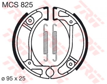 Bremsbelag TRW vorne für Honda CR 80 R     83-84  MCS825