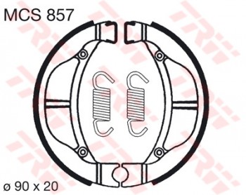 Bremsbelag TRW vorne für Kawasaki KX 60       83-99  MCS857