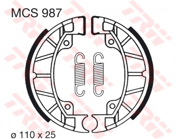 Bremsbelag TRW vorne Piaggio RST 80 Sfera   NSL 80 11/94-  MCS987