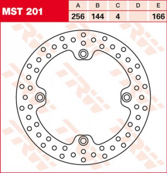 Bremsscheibe TRW vorne starr für Honda XR 650 L RD06 93-99  MST201
