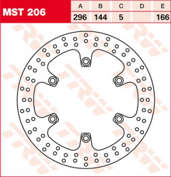 Bremsscheibe TRW vorne starr für Cagiva   1000 Navigator M5 00-  MST206