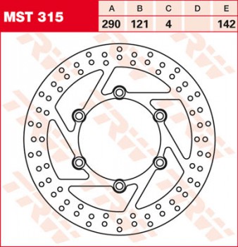 Bremsscheibe TRW vorne starr für Suzuki DR 650 SE (fixed disc) SP46B 96-00  MST315